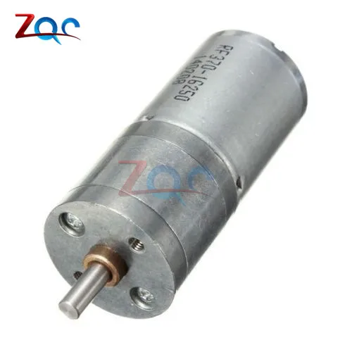 Motor del engranaje de reducción de velocidad de Motor eléctrico 12 V DC 60 rpm poderoso par 25mm