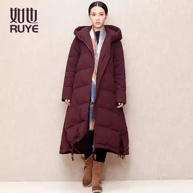 Cheap  2015 New Hot winter Thicken Warm Cold Woman Padded Wadded jacket Cotton Coat Parkas Outerwear Hooded Luxury Long Plus Size L 