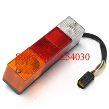 Поставка внутренний желтый/красный/белый 6 проводов 48 в прямоугольный задний светильник HX-022 220*54*58 мм для вилочных погрузчиков NICHIYU