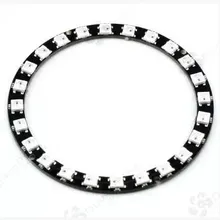 24 канала WS2812 5050 RGB светодиодный круговой свет Встроенный full color-управляемый макетная плата для