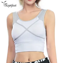 Женский фитнес-Йога Спорт бюстгальтер для бега тренажерный зал Мягкий Топ спортивный жилет Быстросохнущий Спортивный бюстгальтер для женщин беговые Топы