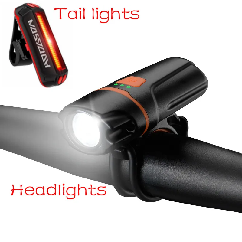  Bicycle Front Rechargeable Light Cycling Bike Flashlight Waterproof Headlight Bicycle Lamp Power Ba