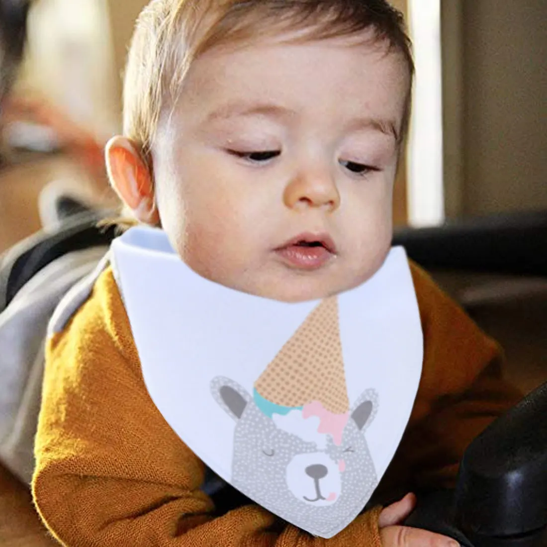 Cartoon Saliva Towel Baby Eating Accessory Soft Baby Stuff Cotton Bandana Bibs Baby Feeding Smock Infant Burp Cloths