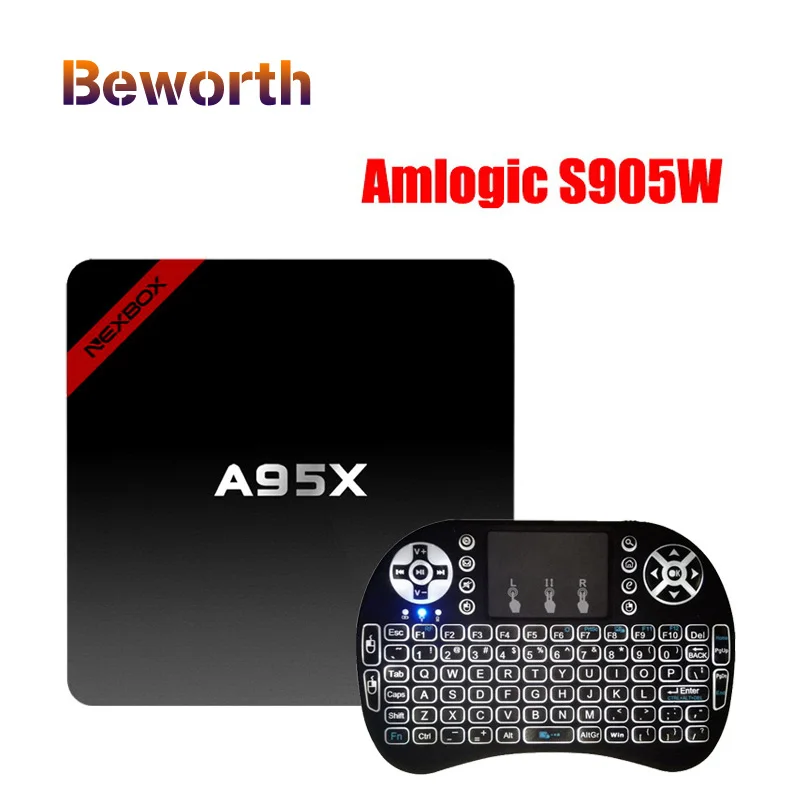 

NEXBOX A95X Android 7.1 TV Box Amlogic S905W 2G 16G Quad Core 2.4G Wifi Smart Set-top Box H.265 HDR 4K Media Player VS X96 mini