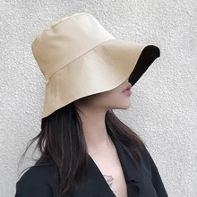 Мягкая сумка, шляпа для мужчин и женщин, для занятий спортом на открытом воздухе, хип-хоп, одноцветная, двусторонняя, летняя, хлопковая Панама для рыбалки, новейшие шапки