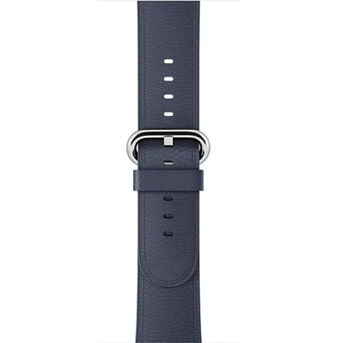 Ремешок EIMO для Apple Watch Band 44 мм 40 мм Iwatch 4 3 2 1 браслет одиночный Тур Пряжка из натуральной кожи наручные часы - Цвет ремешка: Midnight blue