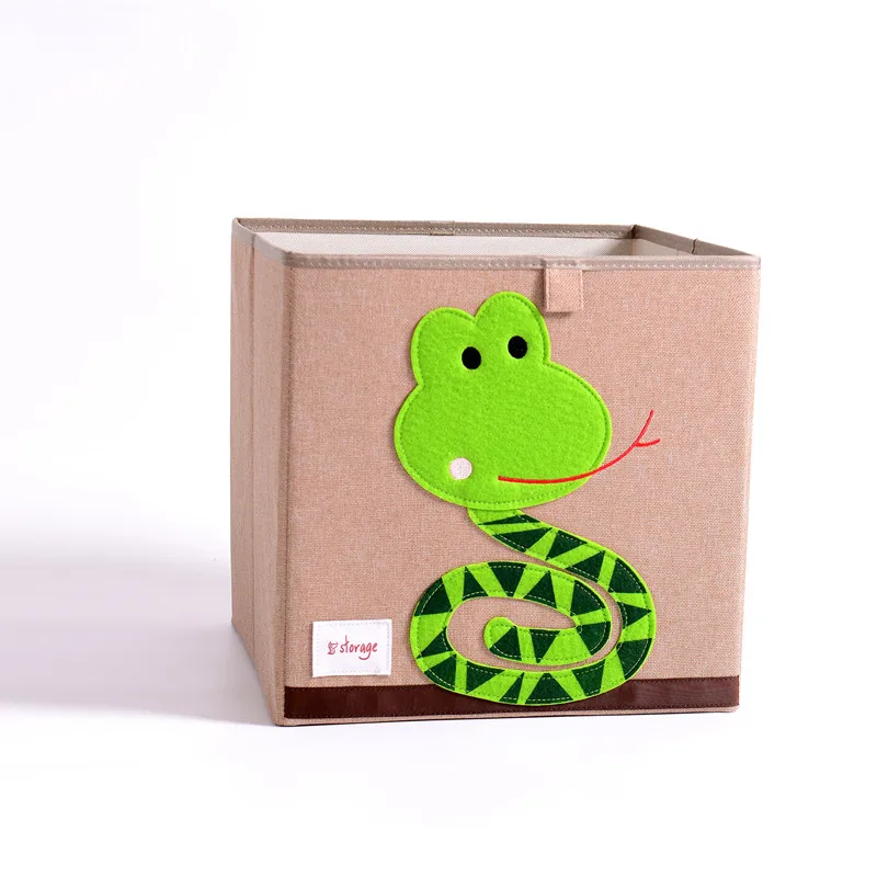 3D вышивка мультфильм для складывания белья коробка для хранения одежды органайзеры детский ящик для хранения игрушек Прачечная большая корзина для хранения Organizador - Цвет: 7