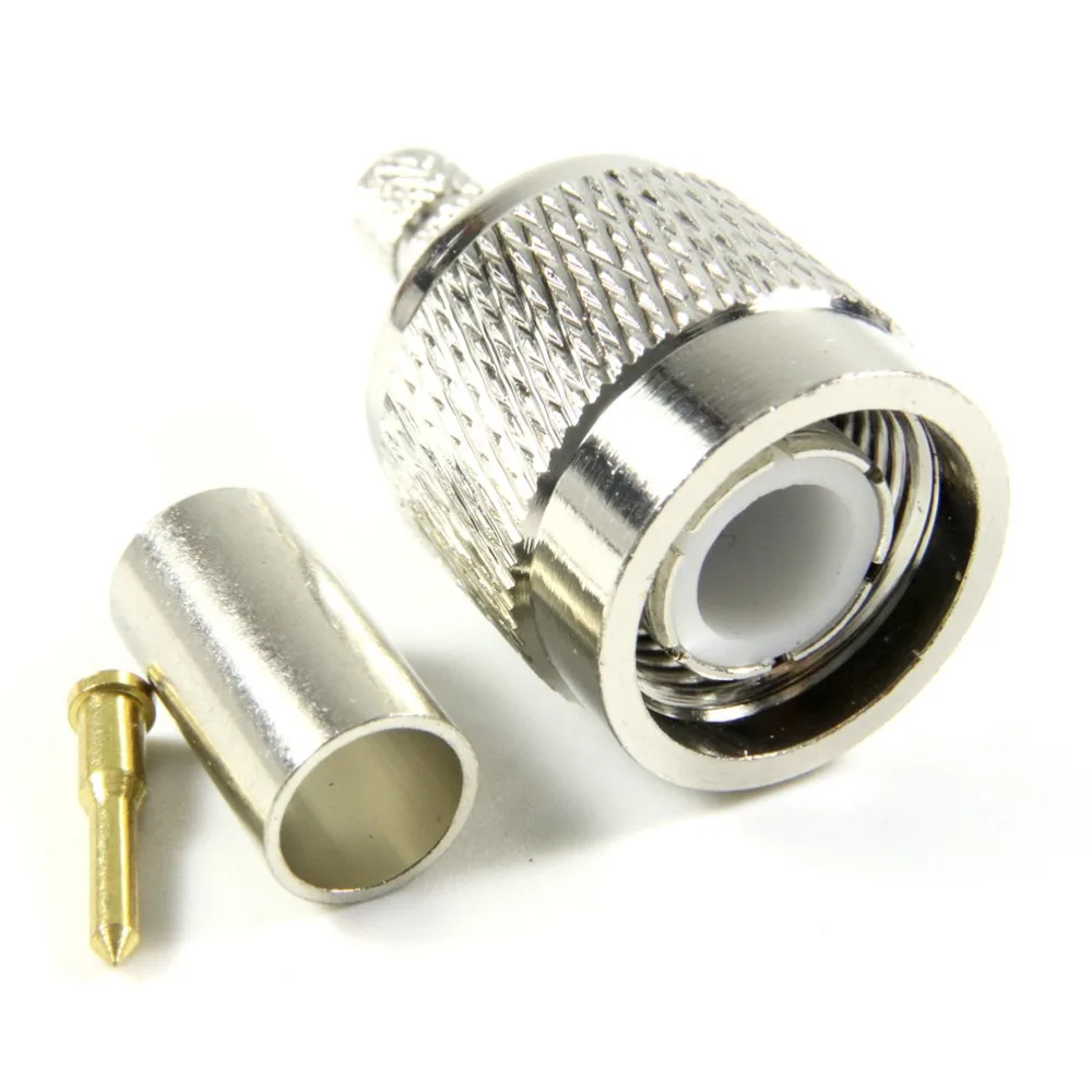 

2pcs TNC Male Plug Crimp RG58 RG142 RG400 LMR195 RF Connector