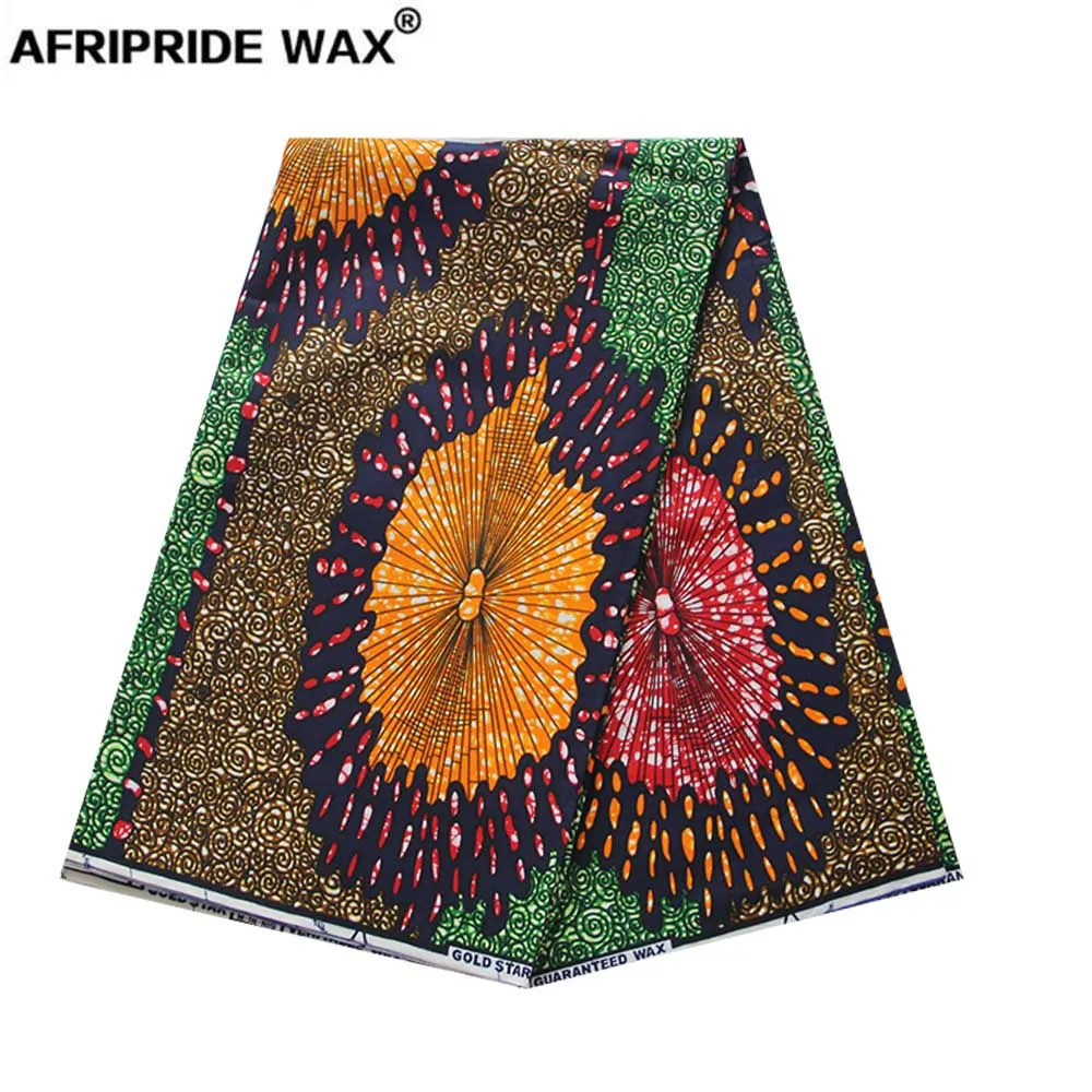 

2019 african ankara fabric high quality wholesale african flower 100% cotton real wax brocade fabric for clothing A18F0487