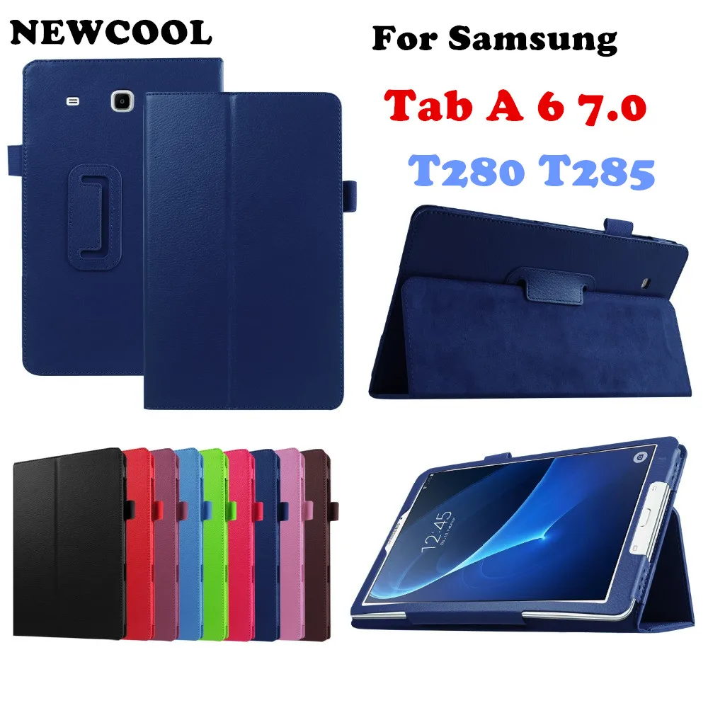 

Litchi Stand PU Leather Case Flip Cover For Samsung Galaxy Tab A 7.0 2016 T280 SM-T280 T280N T285 T281 Tablet case