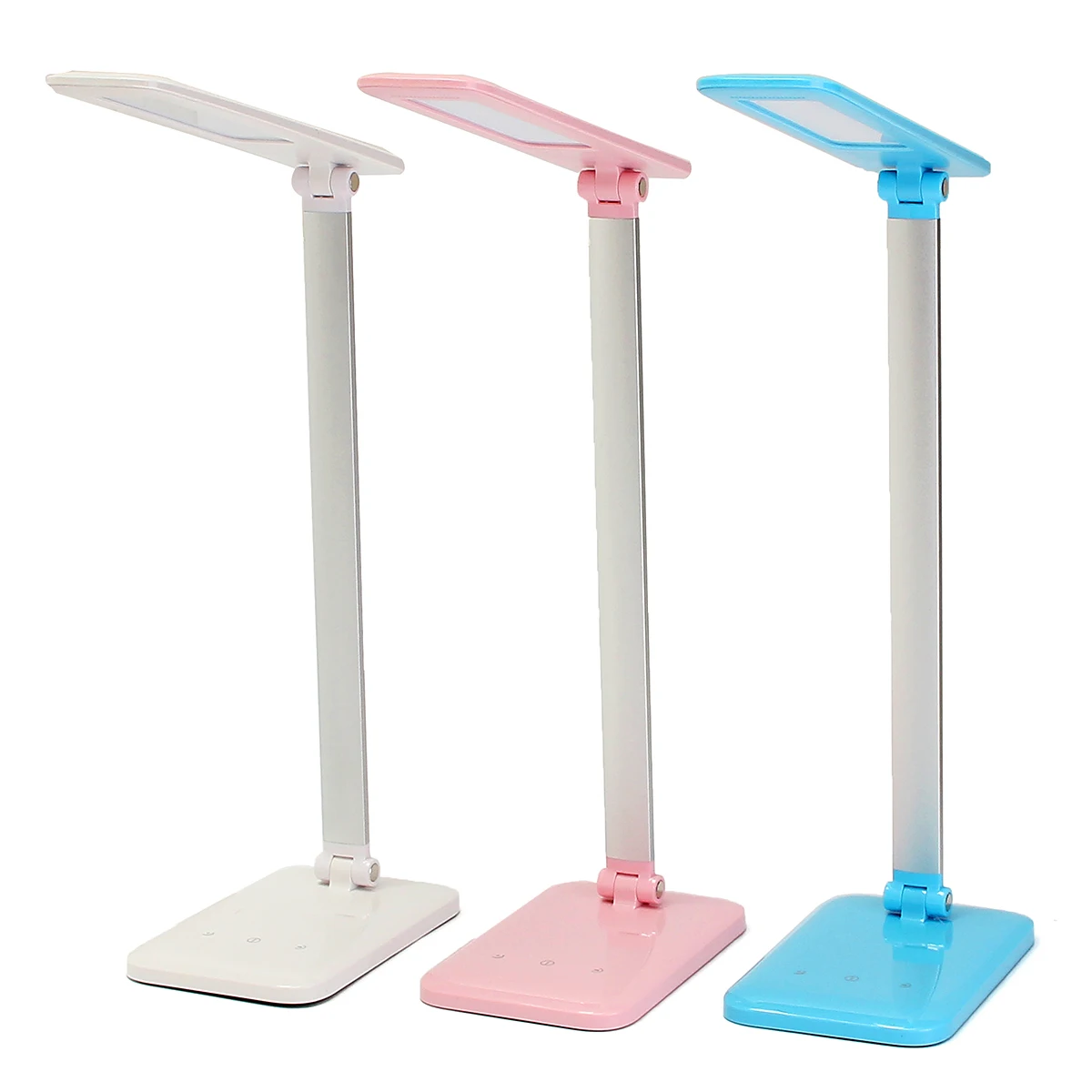

Foldable Adjustable 3 Level USB LED Table Light Smart Touch On Control Desk Lamp Study Reading Book Eye Protect Lights Lamp