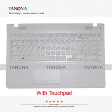 Для samsung NP470R5E NP510R5E клавиатура с вырезами под ладонь Сенсорная панель верхний корпус шкаф C оболочка белый BA75-04478H