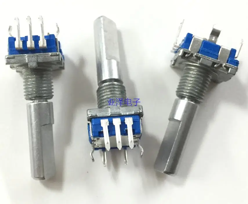 

5pcs Taiwan produces 360 degrees encoder switch, EC11 digital pulse potentiometer 20, positioning number 20, pulse handle lo