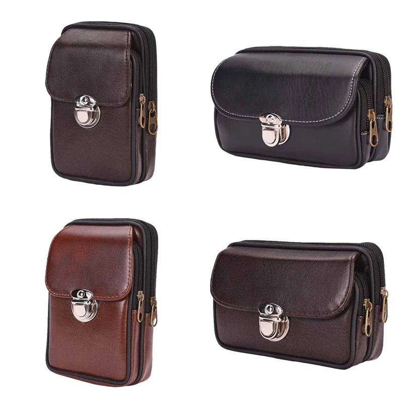 

City Jogging Bags zipper men's bag Case Cover Mobile Phone Military Tactical Belt Pouch Bag attachment Backpack