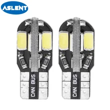 Buy Aslent 2PCS T10 Led Car Interior Bulb Canbus Error Free 194 168 W5W White 5730 8SMD 12V Auto Side Wedge Light Lamp Car Styling Free Shipping