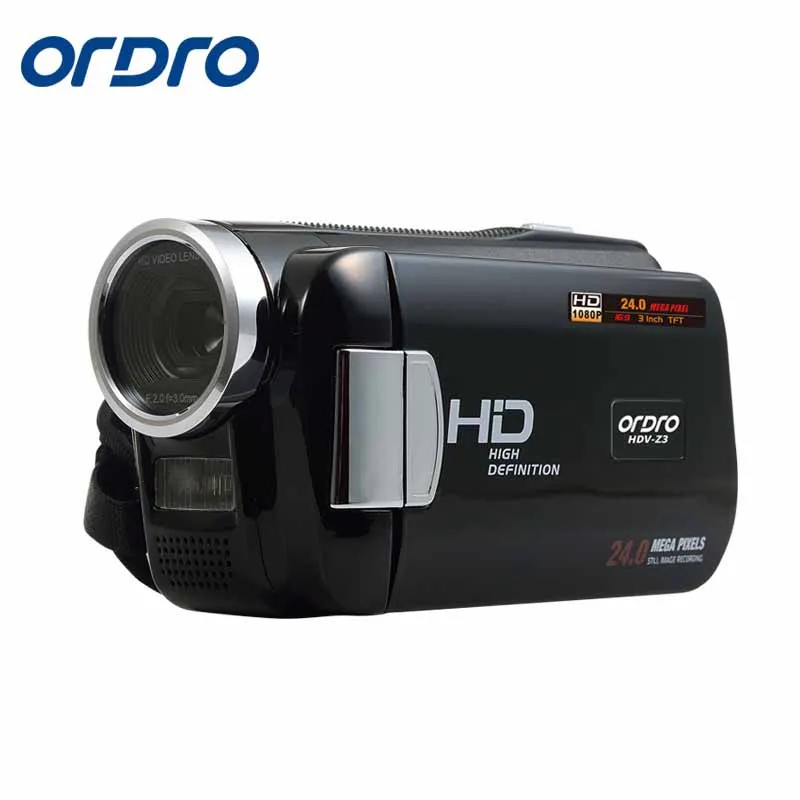 

ORDRO HDV 1080P HD Digital Video Camera 24MP 4xDigital Zoom 3.0" HD Screen 5MP CMOS DV HDMI Output Free shipping