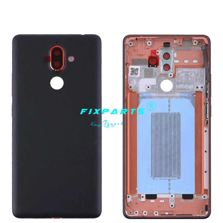 Оригинальный Новый чехол для Nokia 7 Plus задняя крышка аккумулятора металлический