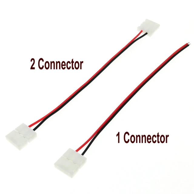 Led Strip Connectors 2pin 8mm 10mm 4pin - 5pcs 2pin 6mm 8mm 10mm