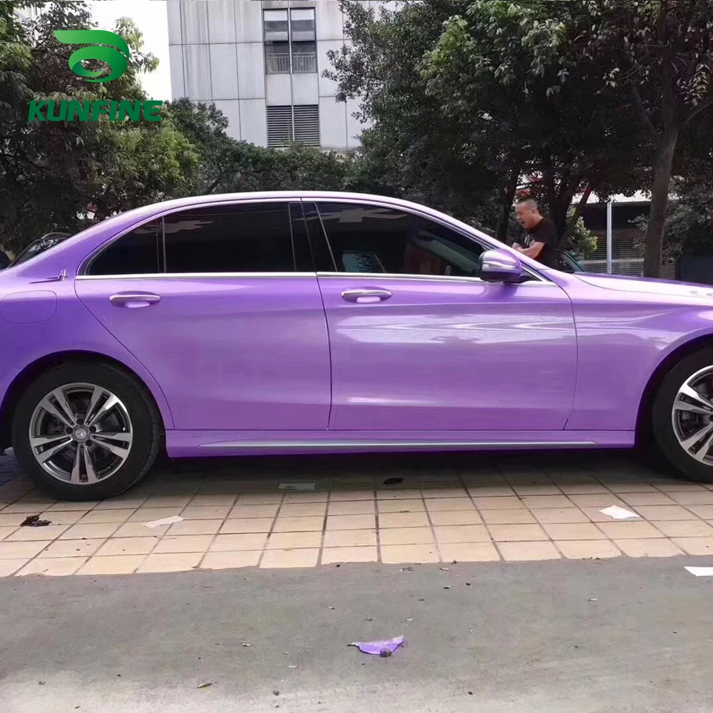 Car Vinyl film Body Sticker Car sticker Dream gold purple (6)