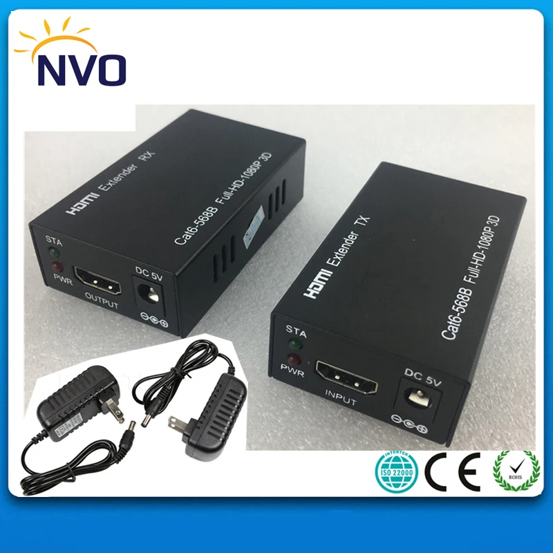 

5Pairs/Lot,HDMI ExtenderTransmitter Receiver RX TX Over Single Cat5e/6 RJ45 UTP Cable 50M American Plug