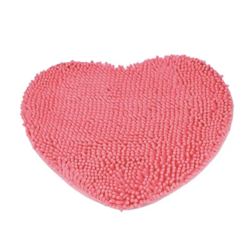 Bathroom Carpets Absorbent Soft Bedroom Door rug Heart Shaped Carpet