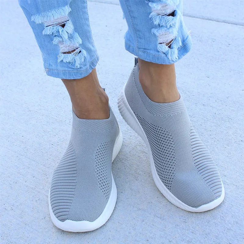 Billige Mode Turnschuhe Für Frauen Weiß Casual Schuhe Frau Trainer Air Mesh Socken Schuhe Korb Femme Vulkanisieren Schuhe zapatos de mujer