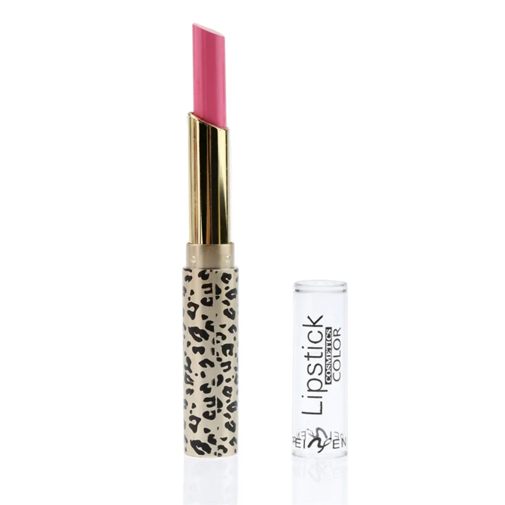 

Leopard Pattern Lipstick Waterproof Glide Moisture beauty Protective Lip Stick Cosmetics 12 colors style Easy color durable top