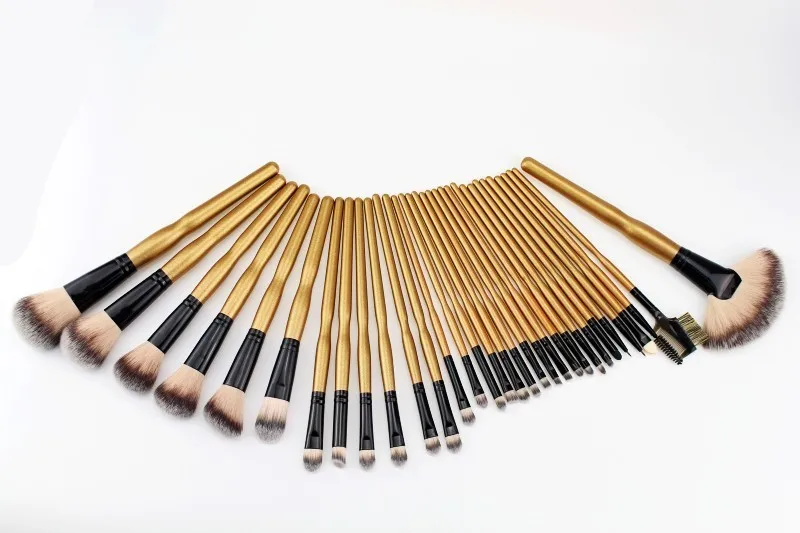 Pincéis de Maquiagem Jogo de Escova da Sombra de Mistura Kit de Cosméticos Professional Foundation pó Make up New 32 Pcs 11 Jogo de Escova Escova Da Sombra De Mistura