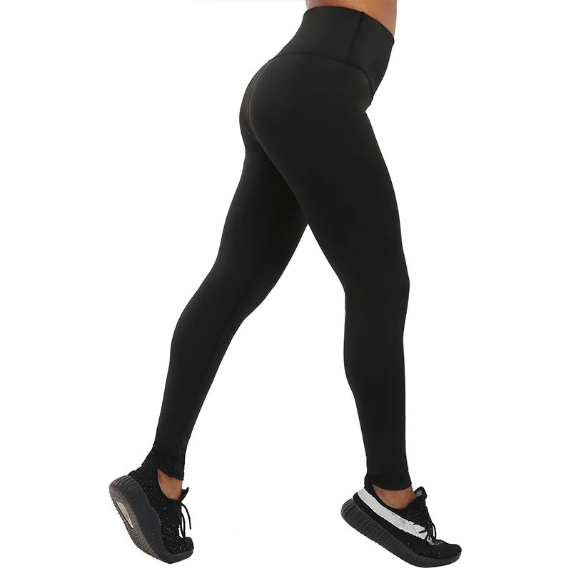 Лосины пуш-ап женские,с высокой талией однотонный леггинсы,Activewear тренировок фитнеса черные леггинсы одежда женская,CHRLEISURE