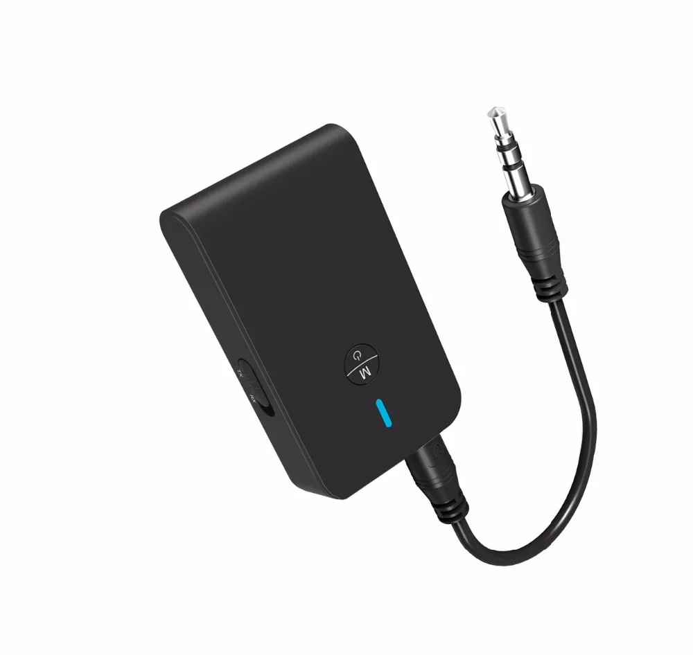 

2-in-1 Stereo CSR Bluetooth Receiver 3.5mm Jack wireless Audio Music Transmitter Adapter APTX for TV Car Speaker Headphone Home