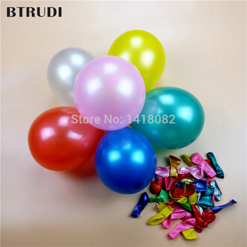 100pcs  5" Inch Latex Balloons Metallic Pearl Crystal Birthday wedding Party....