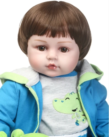 NPK 60 см Силиконовые Reborn Baby Doll детский приятель подарок для девочки 24 дюймов Bebe, живой мягкая игрушка для Bebes Reborn Brinquedo куклы