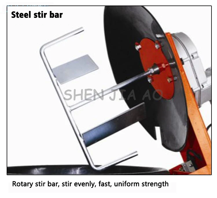 Профессиональный электрический цементный миксер, HM-80, промышленный песочный Миксер Для золы, электрические инструменты для украшения зданий, 230 В, 370 Вт, 1 шт