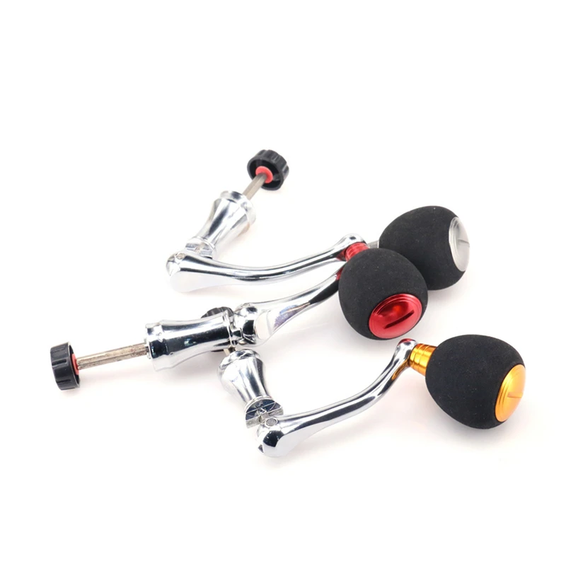 Aluminum Alloy Fishing Reel Handle Knob Fishing Tackle Accessories Spinning Reel Foldable Rocker Be applicable 99% Reel