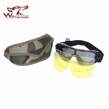 

Outdoor Military Tactical Camouflage X800 Goggles Set Skiing Sunglasses Paintball Hunting Safety Goggle Army Shooting Equipment