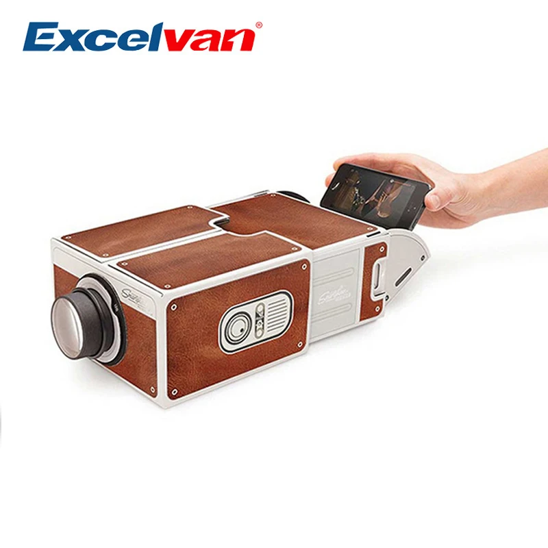 

Excelvan Portable DIY projector Smart Phone Projector Cinema portable Mini Projector Toy Gift for Entertainment
