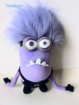 

Poisoning Purple Minions plush soft stuffed toys for Children single eye and double eyes purple minions Toy christmas Gift