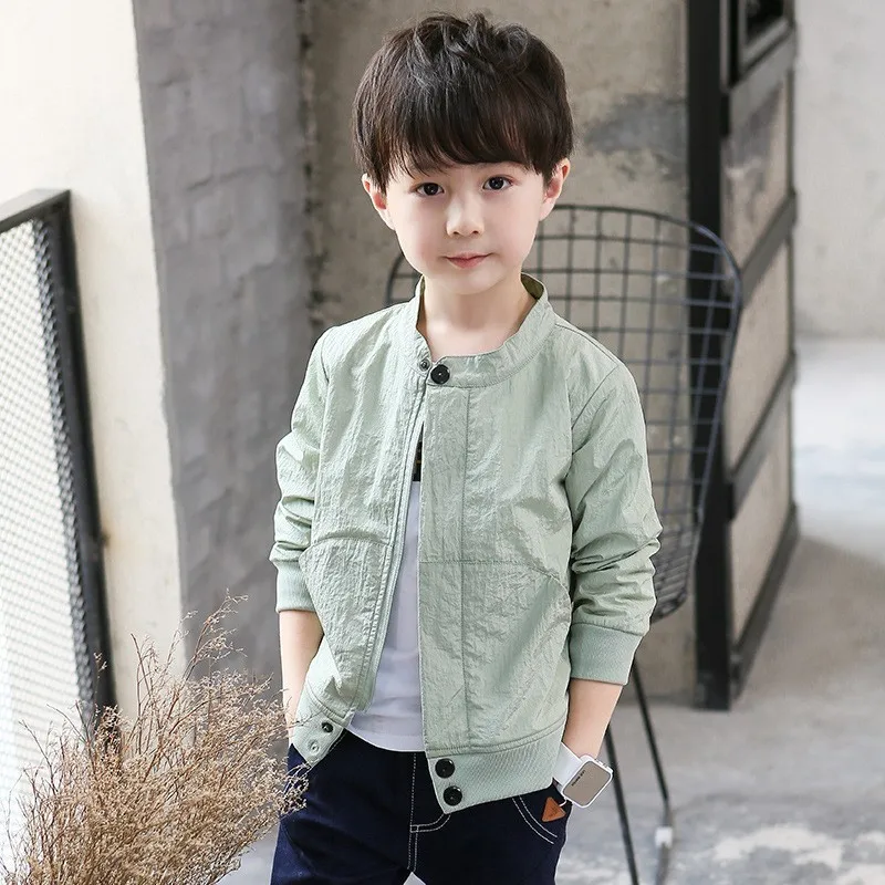 

Autumn 2019 Solid Fashion Boys Coats Kids Cotton Long Sleeve Jackets For Big Baby Boys Outerwear Tops Clothes Children Coats