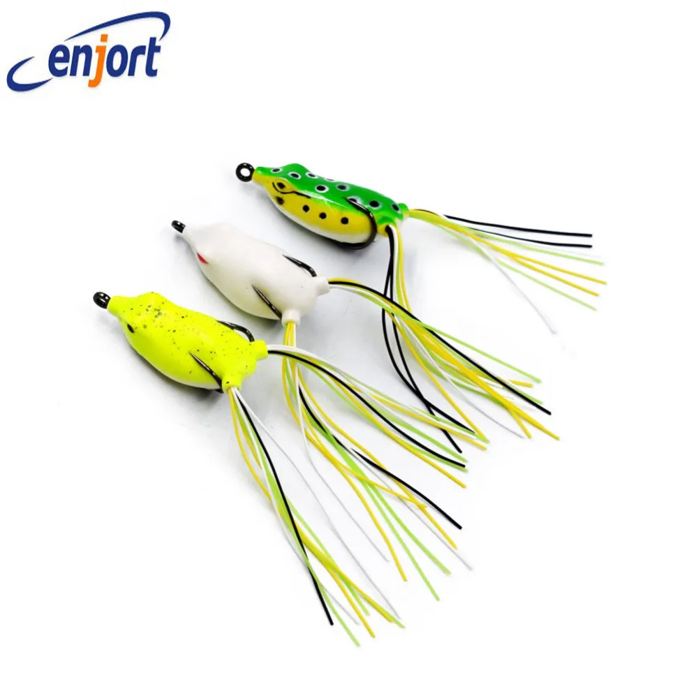 Enjort Retail packaging box Frog Fishing lure 3 Colors 5CM 6.3G soft