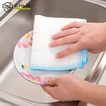 

Citylife Kitchen Anti-grease wipping rags efficient Bamboo Fiber Cleaning Cloth home washing dish Multifunctional Cleaning Tools
