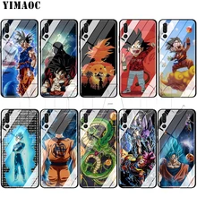 YIMAOC Dragon Ball Сон Гоку стеклянный чехол для huawei Honor mate 7A 8X9 P10 P20 P30 Y6 Y9 P smart lite Pro