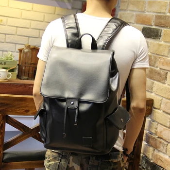 

051018 new hot man leather backpack men travel bag
