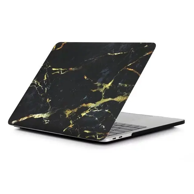 Тонкий Coque для Macbook Air 13 крышки ноутбука A1466 Жесткий PC Мрамор камень принципиально для Macbook Air 13 крышку Mac книга Air 13 чехол для ноутбука - Цвет: Black Golden Case