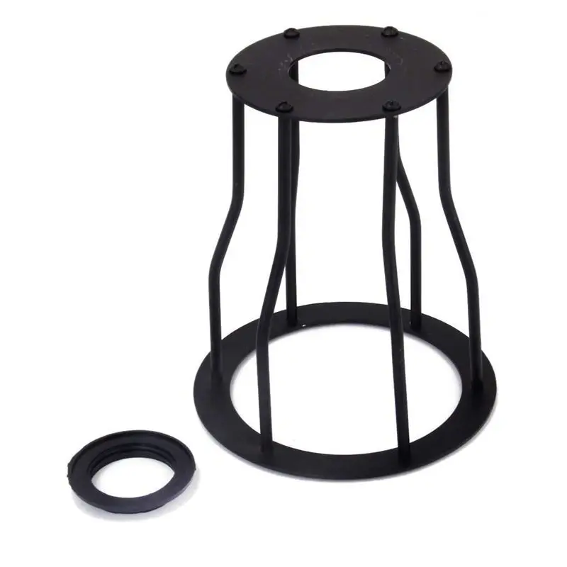 

Vintage Retro Lampshade Iron Cage for Ceiling Lamp E27-Black
