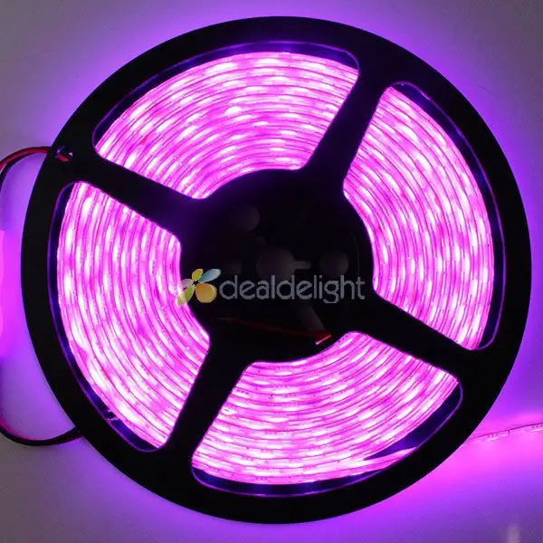 Pink LED Strip Light SMD 5050 60LED/M Lamps DC12V Flexible Ribbon tape