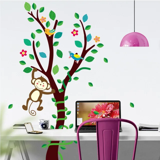 Tree Branch Wall Decor aliexpress : buy little monkey on the tree branch wall Tree Branch Wall Decor aliexpress : buy little monkey on the tree branch wall