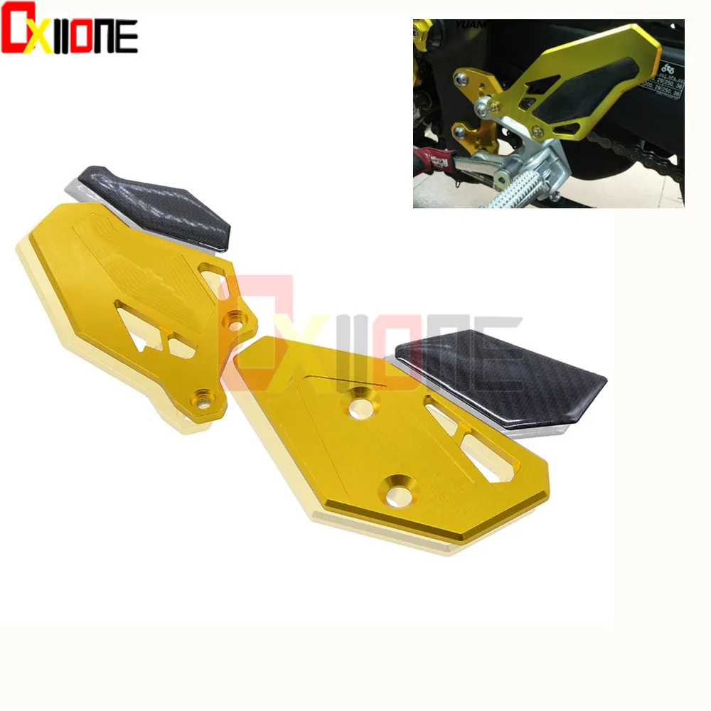 

CNC Aluminum Motorcycle Carbon Fiber Rearset Rear Sets Footrests Heel Guard Plate For Yamaha YZF R25 YZF-R3