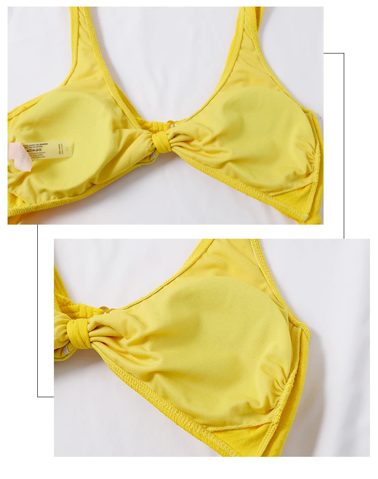 Новинка 2019, летний женский сплошной цельный бандажный купальный костюм с пуш-ап, купальник, женский сексуальный