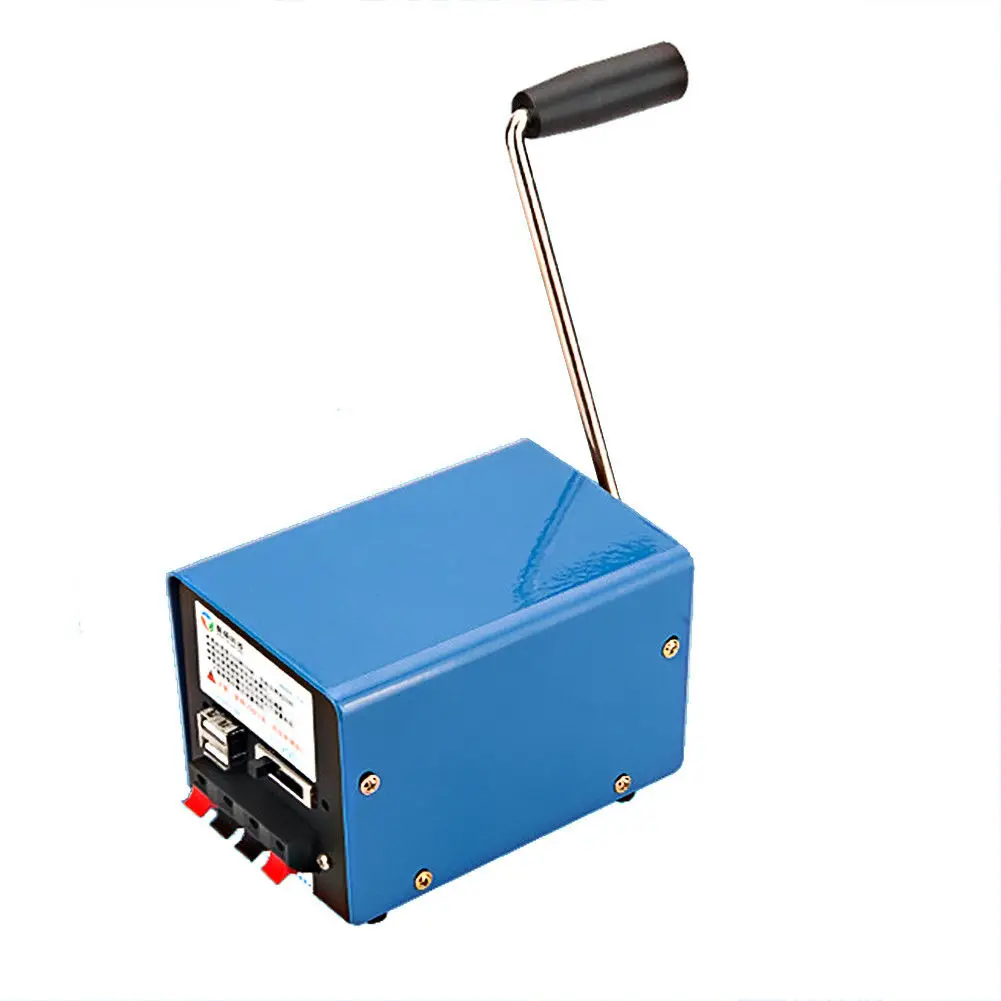 

Outdoor Multifunction Portable Manual Crank Generator Charge For Cellphone Emergency Survival