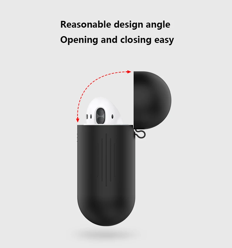 Soft Silicone Case For Apple Airpods charging Box Case Shockproof Earphone Protective Coverfor Airpods Accessories with Hooks2